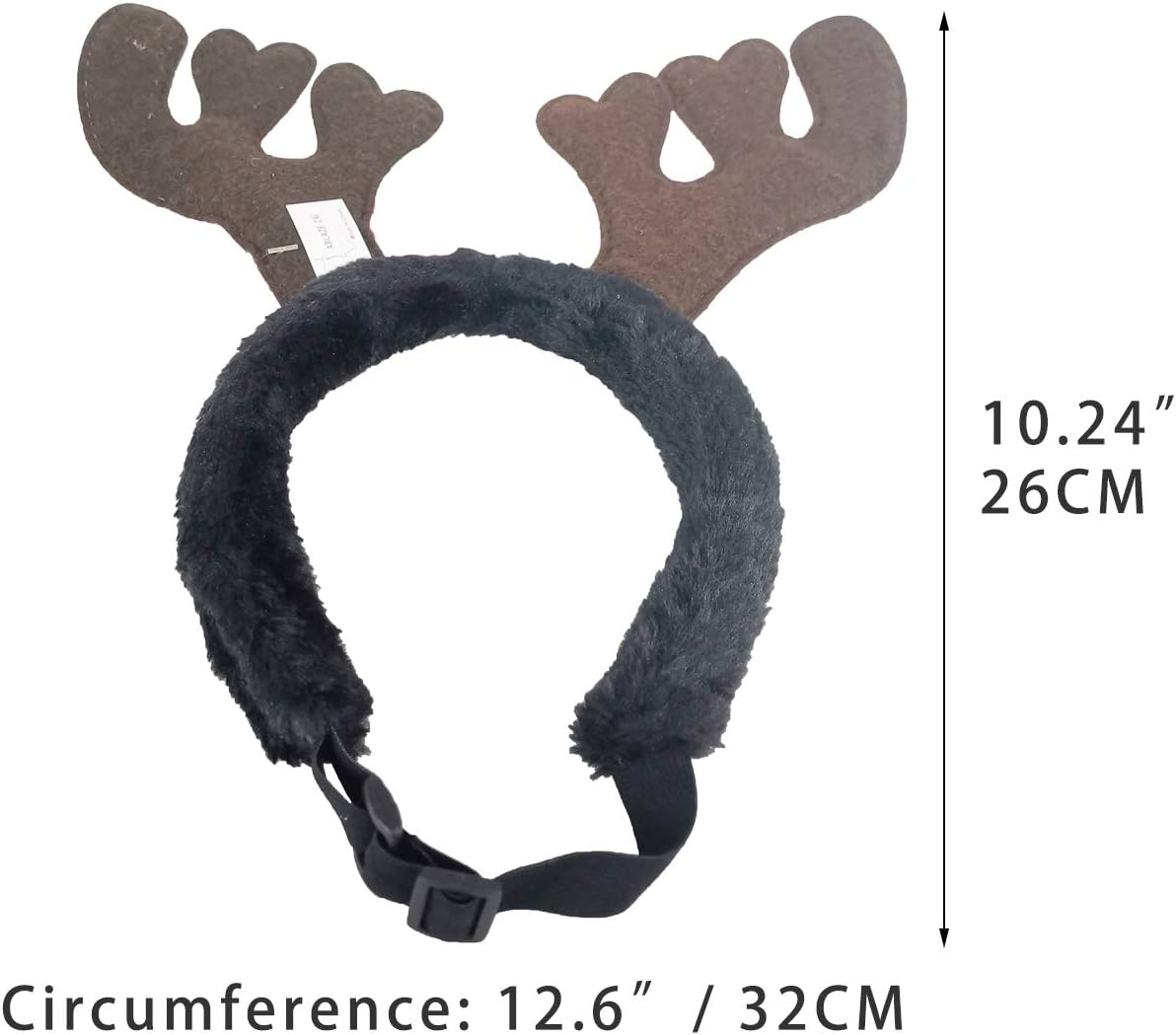 Reindeer Antlers for Dogs Headband Small Dog Reindeer Costume Christmas Pet Outfit - Image 4