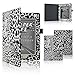 ACdream Nook GlowLight Plus Case, Folio Premium PU Leather Cover Case for Barnes & Noble Nook GlowLight Plus(can not fit Nook Glowlight 3), Black-White-Leopard