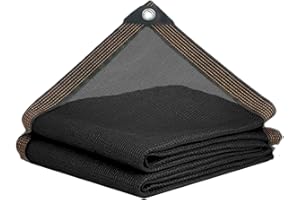 BeGrit Shade Cloth for Garden 50% 6x6.5ft Sun Shade with Grommets Sunblock Mesh for Outdoor,Plants,Patio,Greenhouse,Chicken Coop(Black)