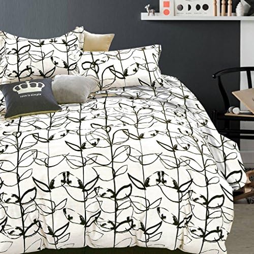 Essina Full / Queen Duvet Cover Set 3pc Areni Collection, 100% Cotton 620 thread count, Pillow Sham, Maxim