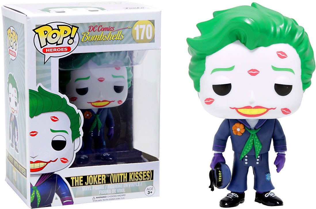 Funko - DC Comics Bombshells-Joker with Kisses Figurine, Multicoloured, 13065