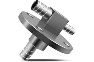 BOQNZN Billet Aluminum Fuel Pickup Gas Pump Tank Fits for Yamaha Rhino 660 450 Carb Models, 6061-T6 Aluminum Oil Pump Tank