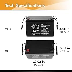 Casil 12v 100ah deep cycle battery Rechargeable