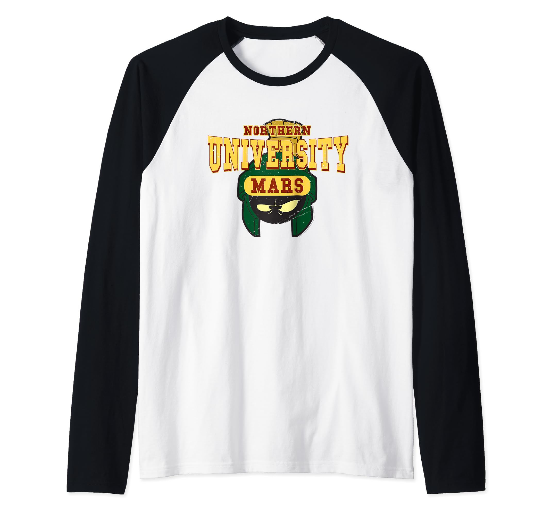 Looney Tunes Northern University Of Mars Raglan Baseball Tee