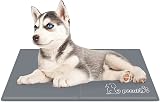 Pecute Dog Cooling Mat Small 50x40cm Self Cooling Gel Pad Grey