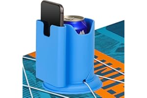 WYLOSUA® Paddle Board Cup Holder Kayak Cup Holder 2-in-1 Design for Drinks & Phone, for SUP/Kayak/Canoe, Water Sports Accessories (Fishing/Boating/Recreation)