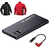 Smarkey 12V QC3.0 Heated Jacket Battery PD Power Bank with Type-C Step Up Adapter Charger Cable Compatible with Milwaukee, M12, Makita, Snapon, Metabo, Craftsman, AEG Gear