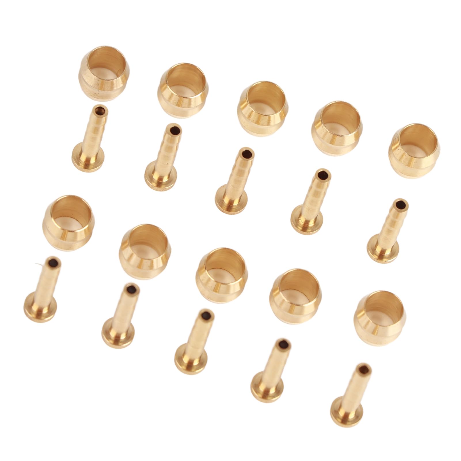 Brake Olive Insert, 10 Set Bike Brake Olive and Connecting Insert, Hydraulic Disc Brake Hose Olives Inserts, Bicycle Brass Olive Connector Insert Kit Replacement Part(BH59)