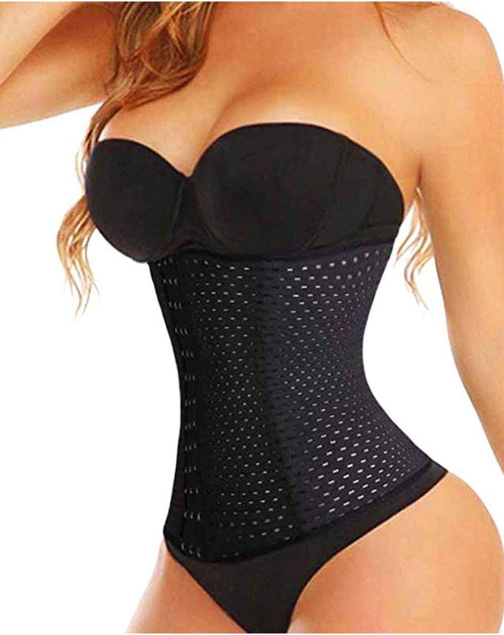 TINGLU Waist Trainer Corset Breathable and Invisible Waist Shaper Training Waist Cincher for Women Tummy Control