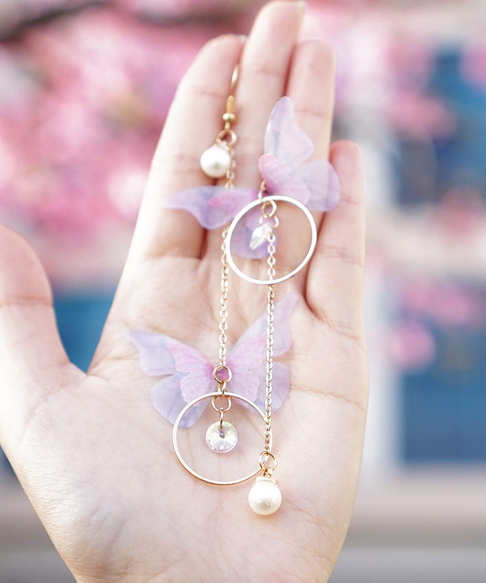 Papillon Earrings Girly Blackpink Earrings Kpop Earrings Korean Earrings Dangle Butterfly Drop Dangle Earrings Fantastic Quality Www Klevering Com