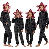 JZHJMYXDZ Demogorgon Onesie for Unisex, Warm Women and Men Long Sleeve Pajamas,Hooded Jumpsuit Costume Home Party
