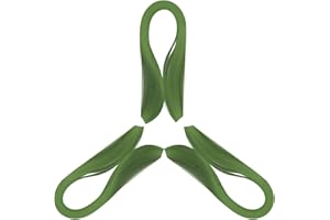SILLLULE 360Pcs Paper Quilling Strips 3mm (1/8inch) Width 54cm (21inch) Length Strips Quilling Art Paper, Single Color Quilling Strips Paper for Art,Parper Craft Decorating,Paper Hand Craft (Dark Green)