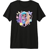 LOL OMG! - Candylicious Y2K Heart with Icons and Butterflies Premium Tri-Blend T-Shirt