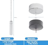 CubeTECH Bathroom Light Pull Cord and Fitting Kit Chrome Round Switch view 5