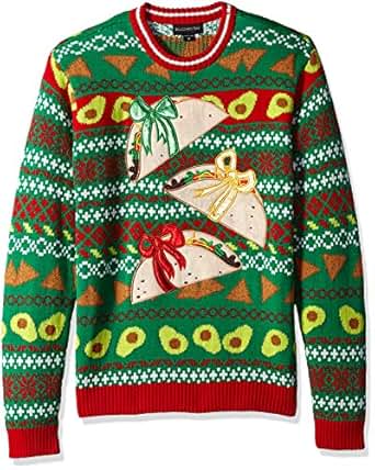 Blizzard Bay - Men's Ugly Christmas Sweater Dinosaur in Red