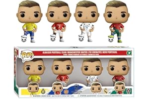 GENERIC Personalized Cristiano Ronaldo Commemorations in part of his career, 4 PCS in a box of 28.2cm x 13.4cm x 5.1cm, Al-Nassr, M United, R. Madrid, Portugal. Excellent gift for a Soccer Collecting Fan!