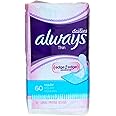 Always Dailies Liners Thin Regular 60 Count (2 Pack)
