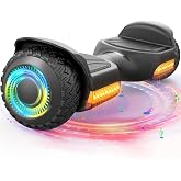 Gyroor Hoverboard G13 All-Terrain Off-Road Bluetooth LED Lights for Kids | UL 2272 Certified, 6.5" All-Terrain Tires, Dual 250W Motors hoverboard for Kids Ages 6-12 &amp; Adults, Birthday &amp; Holiday Gift