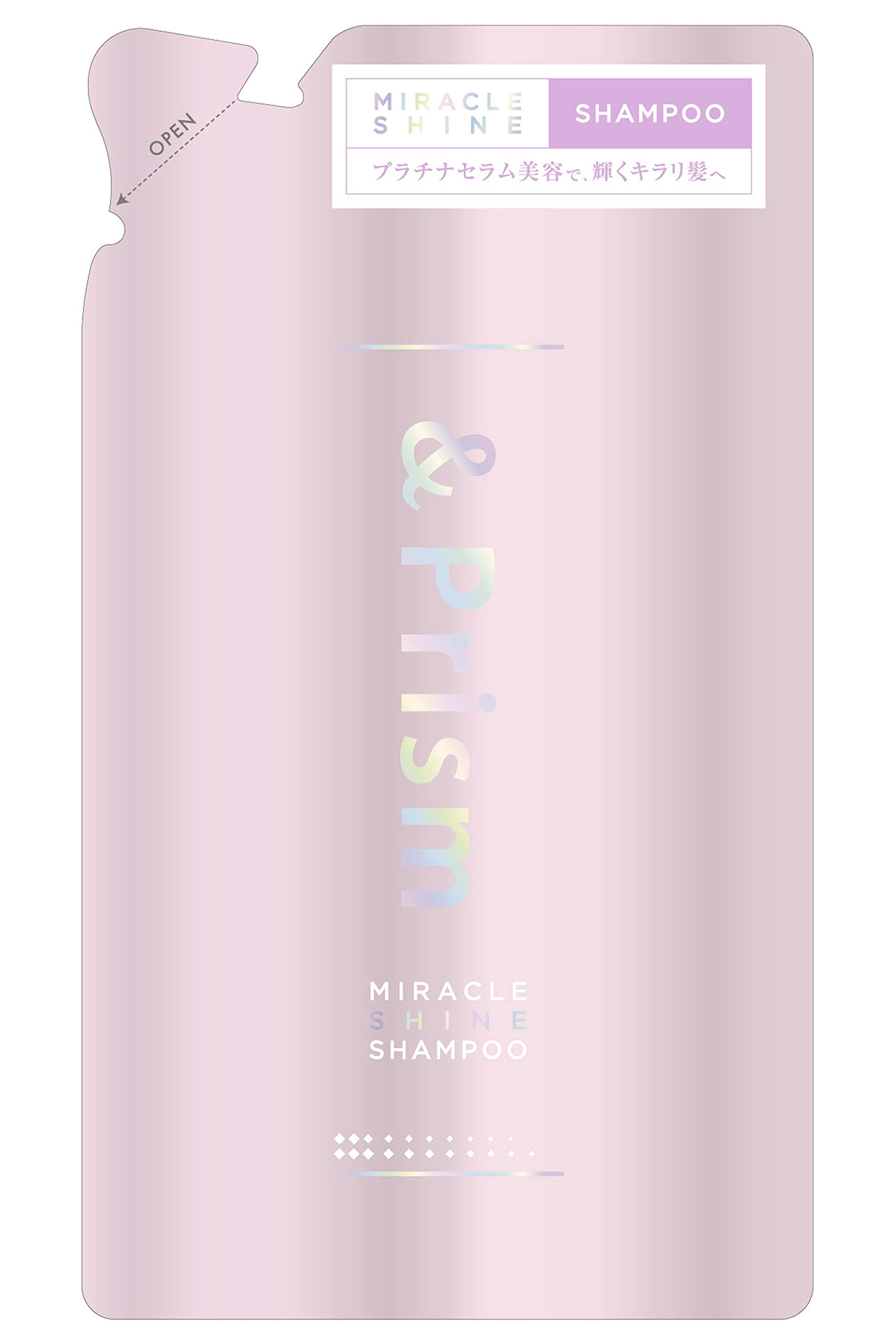 &Prism ミラクルシャイン シャンプー トゥインクルピオニーの香り 詰め替え 320ml アンドプリズムの商品画像