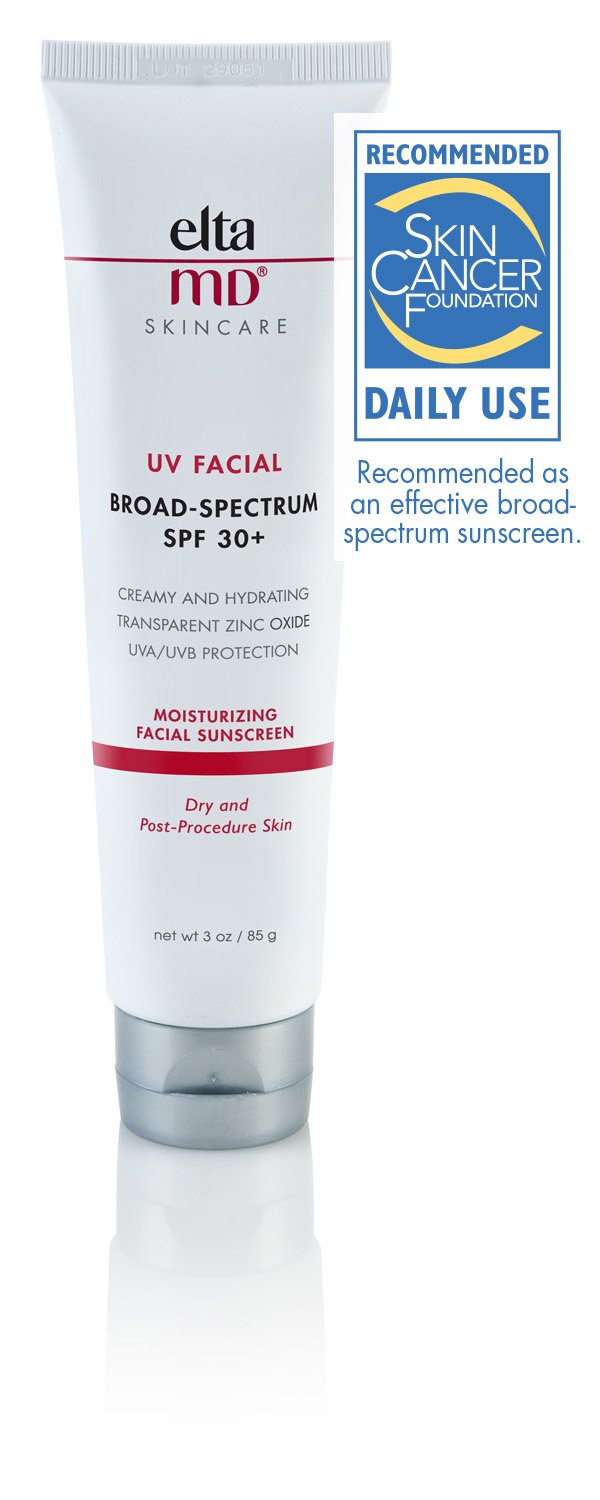 EltaMD UV Facial Moisturizing Sunscreen Broad-Spectrum SPF 30+ with Hyaluronic Acid, Non-Greasy, Mineral-Based Face Sunscreen with Zinc Oxide, 3 oz: Premium Beauty