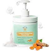 glow-rious Turmeric Body Wash with Vitamin E & B5 - Moisturizing Shower Gel for Smooth Skin - Daily Gentle Cleanser for Face, Hands & Body - 500ml