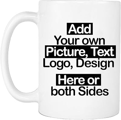 Samar Personalised Mug 11oz Ceramic Custom Text Photo Logo Gift