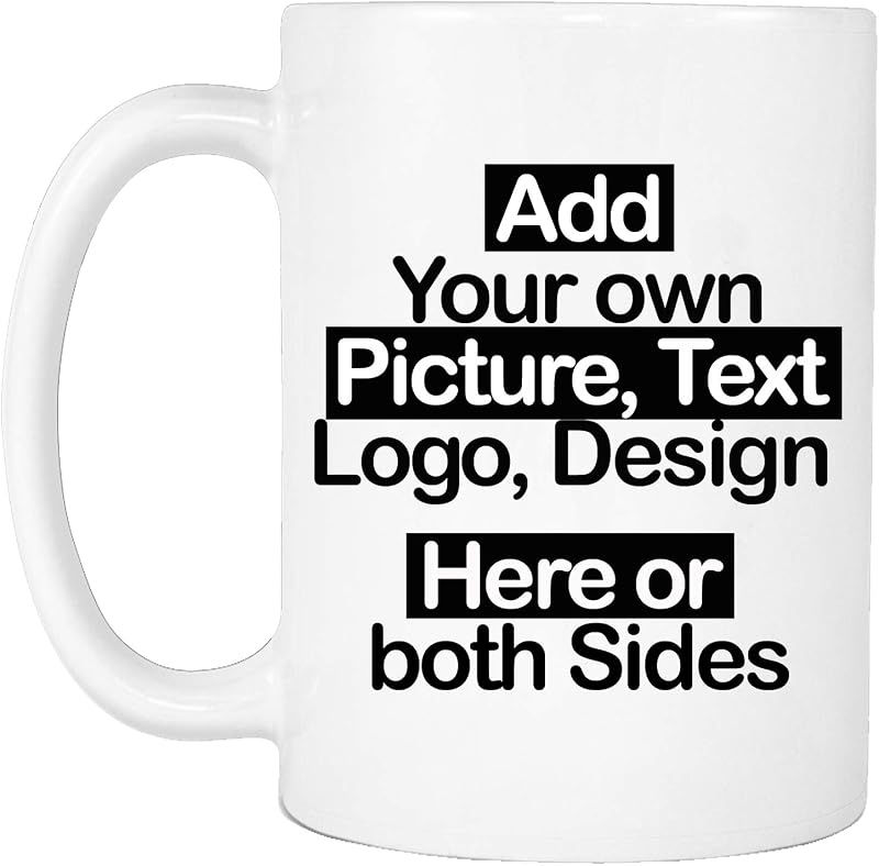 Samar Personalised Mug 11oz Ceramic Custom Text Photo Logo Gift