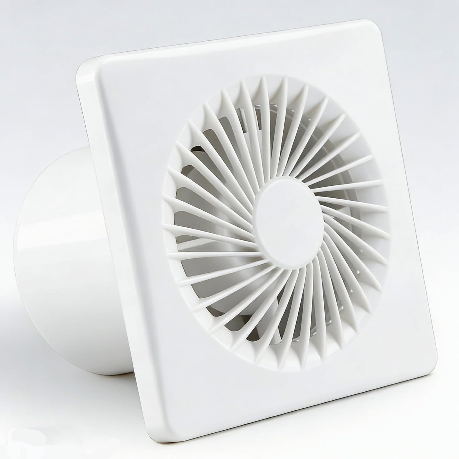 LeKaufen 100mm/4 Bathroom Extractor Fan Silent, 20W Extractor Fan Bathroom with Backdraft Damper, 150m³/h Exhaust Fan for Kitchen Shower Garage Office