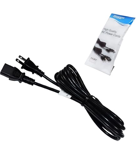 HQRP 10ft AC Power Cord Compatible With Sony 1 835 143 11 / 1 834 508 11 / KDL 46EX400 / KDL 46EX401 / KDL 46EX500 / KDL 46EX501 / KDL 60EX500 Mains Cable HQRP Coaster