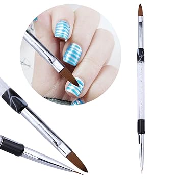 La Cabina 1 Pc Pinceau Nail Art Stylo à Ongles Double Fin Uv