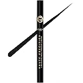 L'Oreal Paris Haute Precision Waterproof Liquid Eyeliner, Smudge-Proof Eye Liner with Micro-Tip, for up to 28HR Eye Makeup Wear, 010 Black Silk