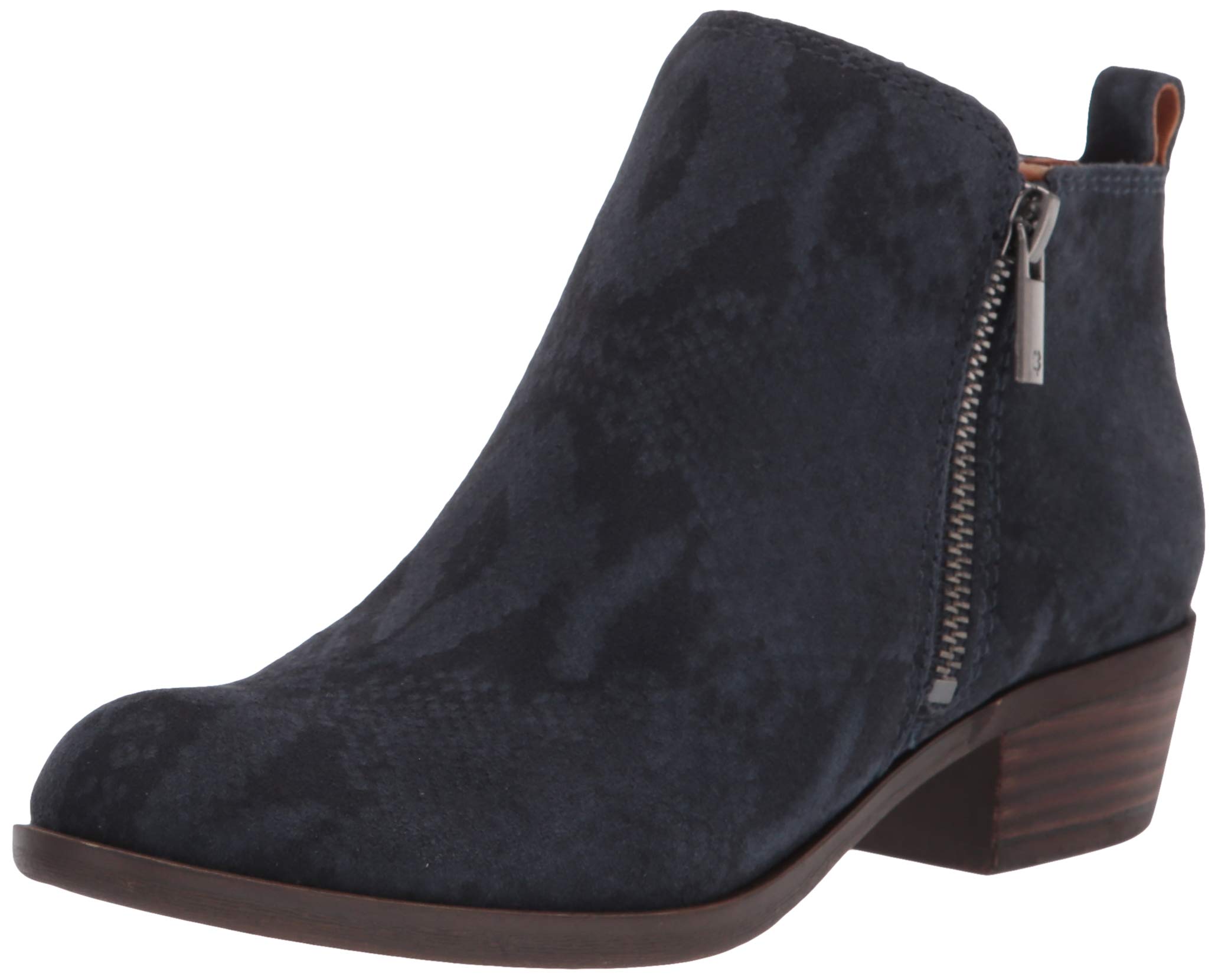 Lucky Brand Women’s Basel Ankle Bootie, Dark Denim, 12