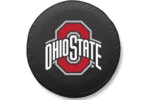 HBS Ohio State University Tire Cover - Size Large - (31.25x11) on Black Vinyl