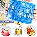 Ice Cube Trays 3 Packs Flexible Silicone 72 Ice Cubes Molds with Spill-Resistant Lids Ice Maker with Removable Cover for Whiskey, Juice, Sport Drinks, LFGB Certified & BPA Free & Safe Seniore