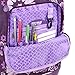 J World New York Sundance Rolling Backpack Girl Boy Roller Bookbag, Purple Flower, 20 X 13 X 9 (H X W X D)