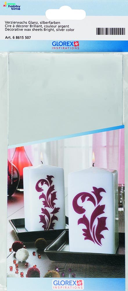 Glorex Decorative Wax, NA, Silver, 20 x 11.6 x 0.1 cm