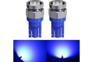 Fulanmi 194 T10 LED Blue for Car dome Lights, 168 175 2825 W5W T10 4-SMD 3030 high power chips, 550 Lumens Extreme Bright for License Plate Map Door Courtesy Trunk Parking Lights (Pair)