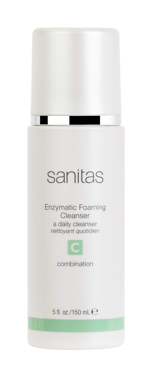 Sanitas Skincare Enzymatic Foaming Cleanser, Pore Refining Cleanser, 5 Ounces