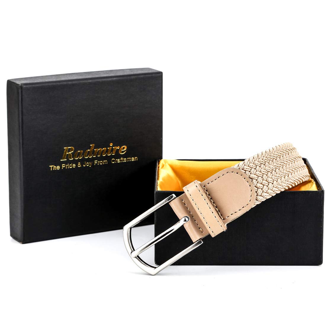 Braided Canvas Woven Elastic Stretch Belts for Men//Women//Junior with Multicolored