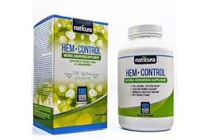 Naticura Hem-Control - Fast Effective Hemorrhoid Treatment Supplement - Powerful Formula to Promote Symptom Relief, Shrinking