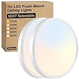 Brightever 7 Inch Flush Mount Ceiling Light, 12W
