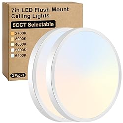 Brightever 7 Inch Flush Mount Ceiling Light, 12W