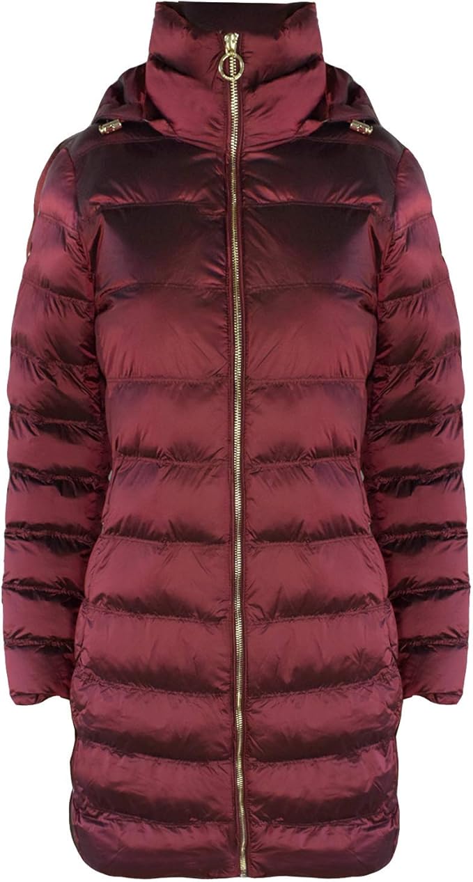 Michael Michael Kors Women's Wine 3/4 Packable Coat Amazon.co.uk Clothing
