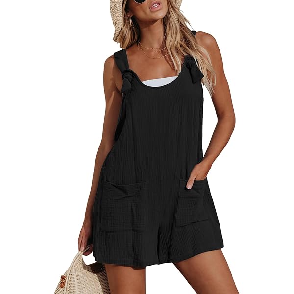Amazon.com: CUPSHE Women's V Neck Belted Button Romper