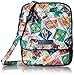 Vera Bradley Women's Cotton Mini Hipster Crossbody Purse, Cuban Stamps, One Size