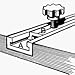 Anodized Aluminum Miter T Track with Heavy Duty Thick Walls 48 Inches in Length MADE IN THE USA