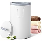 KISSAIR 20L Large Towel Warmer for Bathroom, Rapid Heat Towel Warmer Bucket, Auto Shut-Off with Timer, Large Towel Warmers Fits Up to Oversized Towels, Bathrobes & Blankets