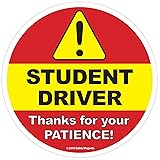 Student Driver Window Clings (10 Pack) - 6" Round