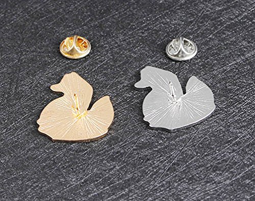 Enamel Pin Sets Cute Pins Funny Animal Lapel Pin Brooch Pin for Backpack (Gold and Silver Fox)