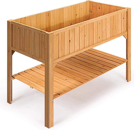 vengaconmigo Huerto Urbano Madera Mesa de Cultivo con Estante de ...